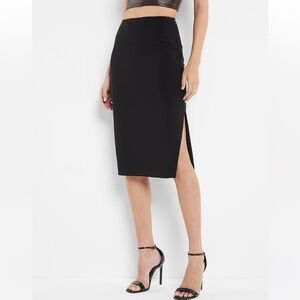 Super High Waisted Midi Pencil
Skirt